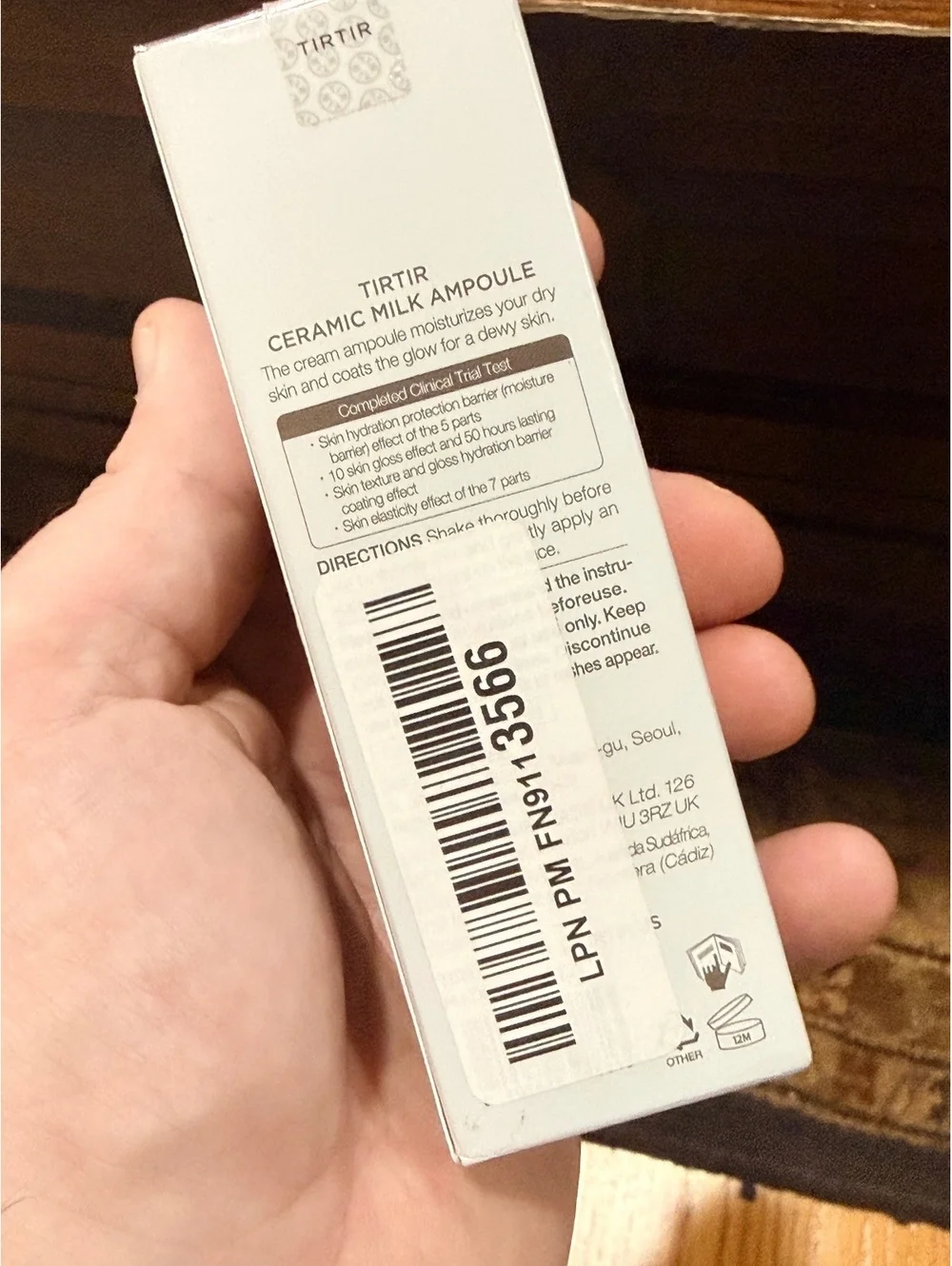 TIRTIR Ceramic Milk Ampoule 40 ml - Glow, Moisture, Nourishing